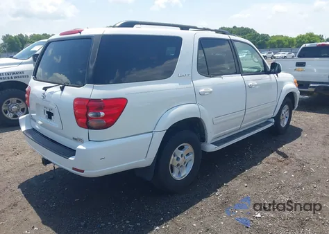 2001 Toyota Sequoia Limited V8 из США, поврежденный, VIN 5TDZT38A81S032609